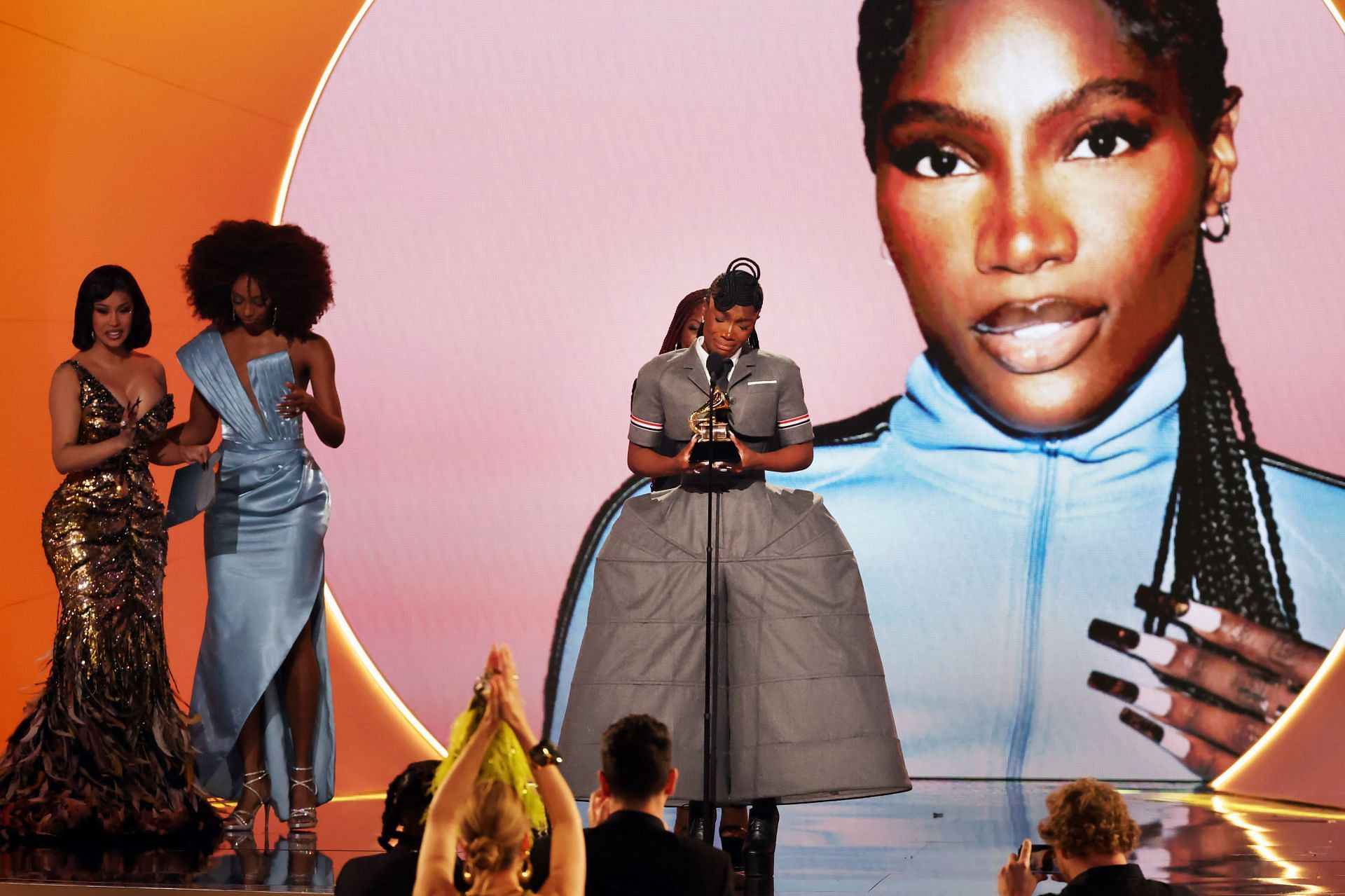Doechii accepting her first Grammy Award at the 67th Annual GRAMMY Awards - Show - (Image via Getty)